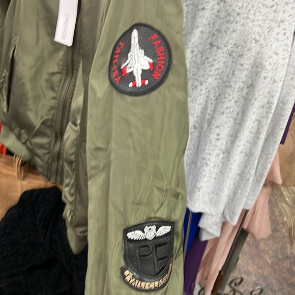 NWT Zinovizo mens olive green bomber jacket - Picture 2 of 5